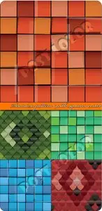 Seamless pattern with squares vector backgrounds