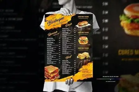 Food Menu Big Poster Design 6