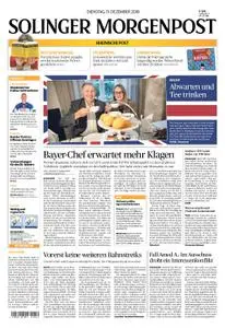Solinger Morgenpost – 11. Dezember 2018