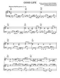 Good life - OneRepublic (Piano-Vocal-Guitar)