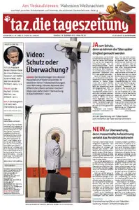 Tageszeitung TAZ vom 18 Dezember 2012