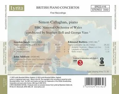 Simon Callaghan, BBC National Orchestra of Wales - British Piano Concertos, Vol. 2 (2023)