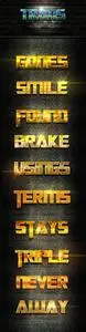 10 Trans Gold Text Effects for Photoshop
