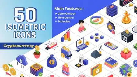 Isometric Icons - Crypto Currency 41973071