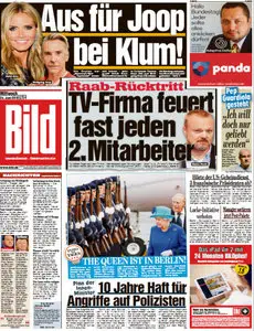 Bild Zeitung vom 24 Juni 2015