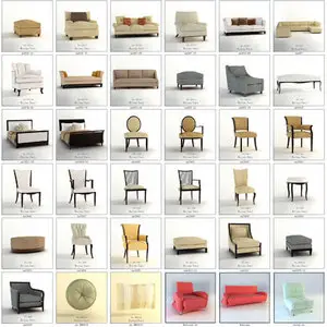 3D Models Vysokopoligonalnaya furniture Busnelli