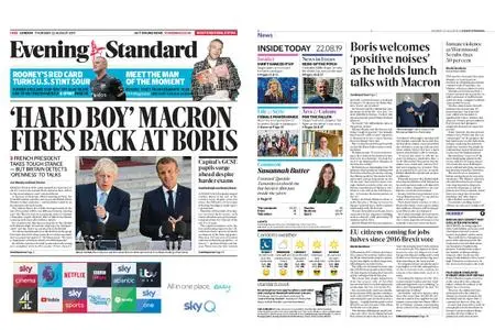 London Evening Standard – August 22, 2019