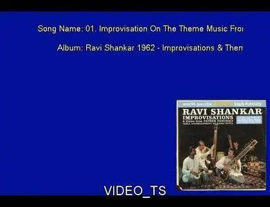 Ravi Shankar - Improvisations & Theme From Pather Panchali (1962) [Vinyl Rip 16/44 & mp3-320 + DVD] Re-up