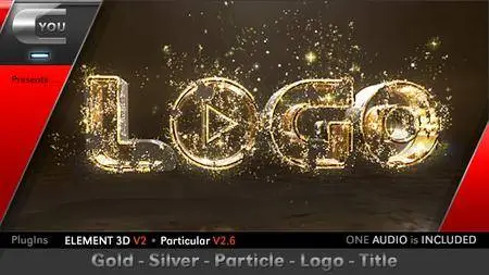 Gold Silver Particle Logo Title - Project for After Effects (VideoHive)