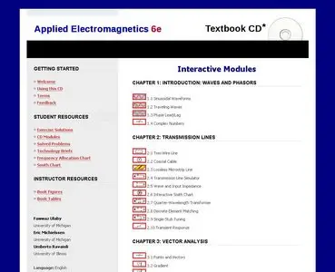 Fundamentals of Applied Electromagnetics: International Version, 6th Ed.+CD