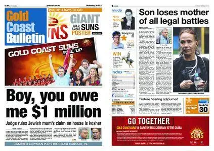 The Gold Coast Bulletin – March 30, 2011