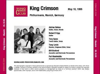 King Crimson - Philharmonie, Munich, Germany - May 10, 1995 (2010) {2CD DGM 16/44 Official Digital Download}