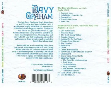Davy Graham - From Monkhouse to Medway 1963-1973 (2010) {Hux Records HUX 113}