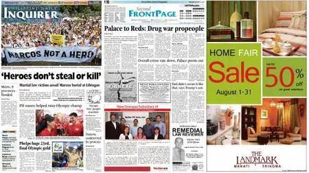 Philippine Daily Inquirer – August 15, 2016