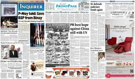 Philippine Daily Inquirer – January 23, 2015