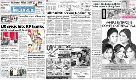 Philippine Daily Inquirer – September 17, 2008