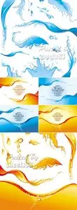 Water Splashes Vector