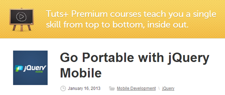 Go Portable with jQuery Mobile (repost)