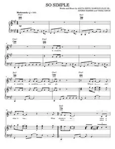 So simple - Alicia Keys (Piano-Vocal-Guitar)