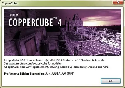Ambiera CopperCube 4.5.1 Professional Edition