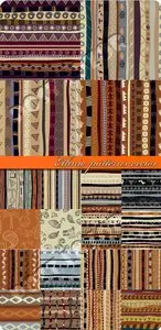 Ethnic patterns vector backgrounds set