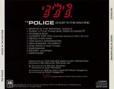 The Police - Ghost In The Machine (1981) {198x A&M} **[RE-UP]**