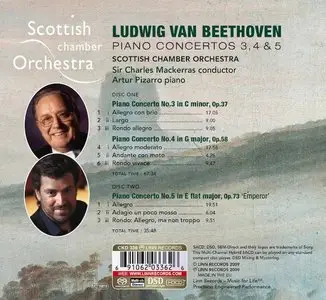 Scottish Chamber Orchestra (SCO) with Artur Pizarro - Beethoven Piano Concertos 3, 4 & 5 Studio Master