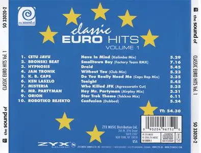 VA - The Sound Of Classic Euro Hits Volume 1 (2000) {ZYX Music}