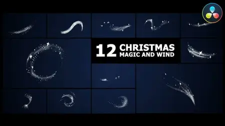 Christmas Magic Wind Elements | DaVinci Resolve 55804014