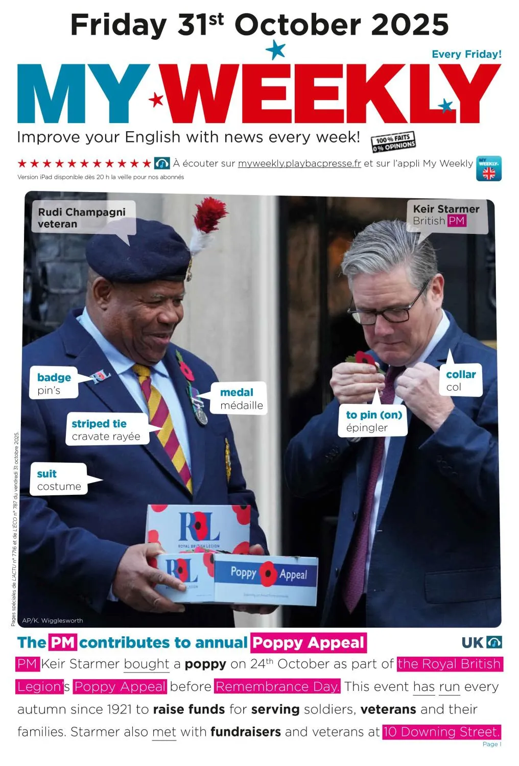 My Weekly fr N.837 - 31 Octobre 2025