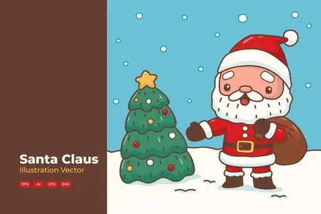 Santa Claus with His Sack of Gifts