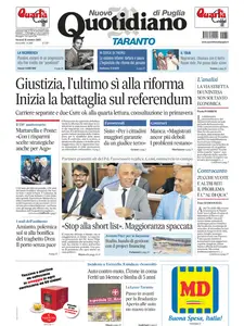 Quotidiano di Puglia Taranto - 31 Ottobre 2025