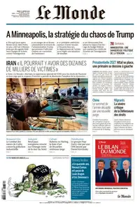 Le Monde du Mardi 27 Janvier 2026