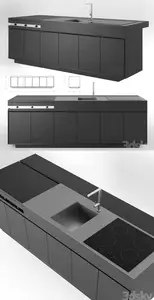 3dsky - Tikal Kitchen 3 Modules Talenti 3466745 - 3D Model