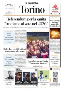 la Repubblica Torino - 11 Febbraio 2025