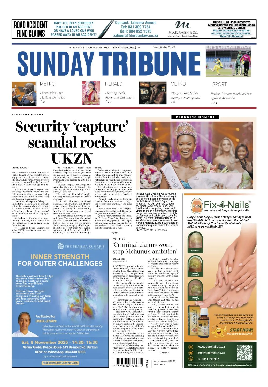 Sunday Tribune - 27 October 2025