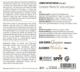 Jean-Guihen Queyras, Alexander Melnikov - Beethoven: Complete works for Cello and Piano (2014)