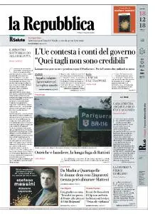 la Repubblica - 18 Dicembre 2018