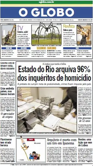 Jornal O Globo - 4 de setembro de 2011