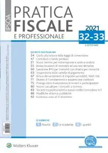 Pratica Fiscale e Professionale N.32-33 - 6 Settembre 2021