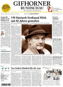 Gifhorner Rundschau - Wolfsburger Nachrichten - 27. August 2019