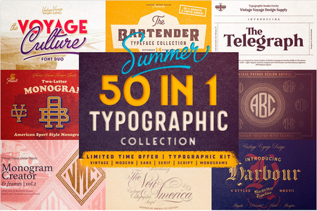 50 Fabulous Fonts from Vintage to Modern