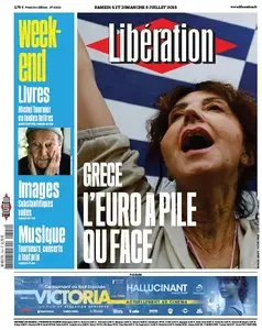 Libération du Samedi 4 et Dimanche 5 Juillet 2015