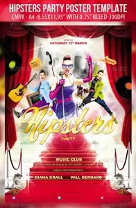 GraphicRiver Hipsters Party - Poster Template & Hipsters Party