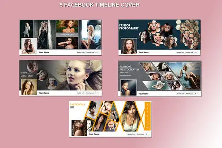 CreativeMarket - Photography facebook timeline 5 in 1