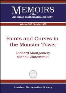 Points and curves in the Monster tower