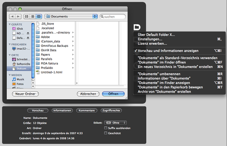 Default Folder X 5.1.4 Multilingual Mac OS X