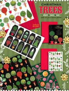 CreativeMarket - Christmas Trees-wraps/cards/tags