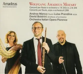 Andrea Manco, Luisa Prandini, David Boldrini & Orchestra Italian Opera Florence - Mozart: Flute Concertos (2023)