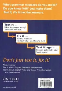 "Test It, Fix It - English Grammar" by Kenna Bourke, Amanda Maris